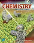 Solutions To Chemistry A Molecular Approach 9780321651785 Homework Help And Answers Slader