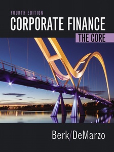 Corporate Finance - 9780134202785 - Exercise 1 | Quizlet