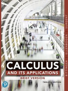 Calculus and Its Applications, Brief Version - 12th Edition - Solutions ...