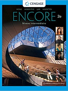 Encore: Niveau Intermediaire 2nd Edition by Anne Lair, Bill VanPatten, Stacey Weber-Feve, Wynne Wong