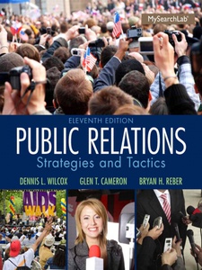 Public Relations - 11th Edition - Solutions and Answers | Quizlet