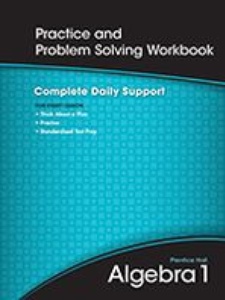Algebra 1 Practice and Problem Solving Workbook 1st Edition by Savvas Learning Co