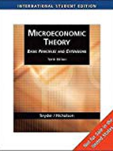 Microeconomic Theory: Basic Principles And Extensions - 10th Edition ...