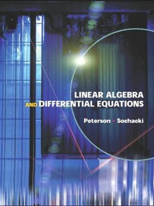 Linear Algebra and Differential Equations 1st Edition by Gary Peterson, James Sochacki