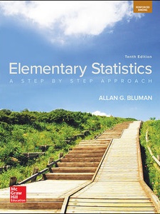Elementary Statistics: A Step by Step Approach 10th Edition by Allan G. Bluman