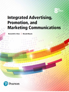 Integrated Advertising, Promotion, and Marketing Communications 8th Edition by Donald Baack, Kenneth Clow