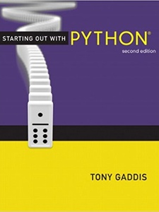 Starting Out with Python 2nd Edition by Tony Gaddis