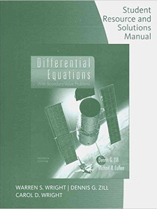 Differential Equations with Boundary-Value Problems 7th Edition by Dennis G. Zill, Michael R. Cullen