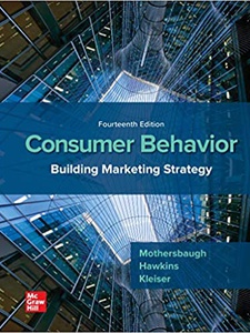 Consumer Behavior: Building Marketing Strategy 14th Edition by David Mothersbaugh, Delbert Hawkins, Susan Bardi Kleiser