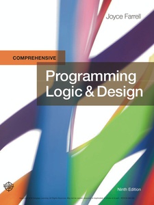 Programming Logic And Design, Comprehensive - 9th Edition - Solutions ...