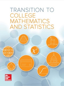 Transition to College Mathematics and Statistics 1st Edition by Ann E. Watkins, Beth E. Ritsema, Christian R. Hirsch, Eric W. Hart