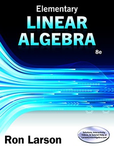 Elementary Linear Algebra 8th Edition by Ron Larson