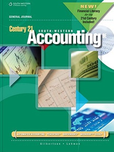 Century 21 Accounting: General Journal, 2012 Update 9th Edition by Claudia B Gilbertson, Mark W Lehman