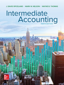 Intermediate Accounting - 10th Edition - Solutions And Answers | Quizlet