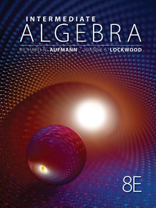 Intermediate Algebra 8th Edition by Joanne Lockwood, Richard N. Aufmann