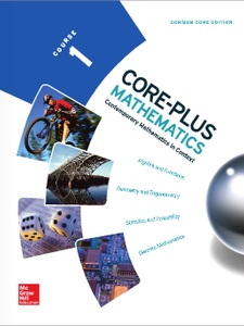 Core-Plus Mathematics Course 1 1st Edition by McGraw-Hill