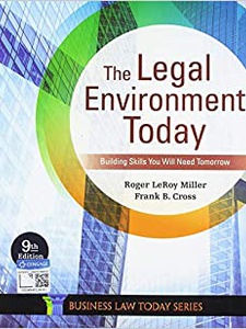 The Legal Environment Today - 9th Edition - Solutions and Answers | Quizlet