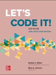 Let's Code It! ICD-10-CM 2019-2020 Code Edition 2nd Edition by Shelley Safian