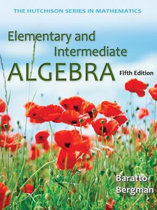 Free Solutions For Elementary And Intermediate Algebra 5th Edition ...