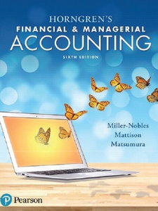 Horngren's Financial And Managerial Accounting - 9780134491691 ...