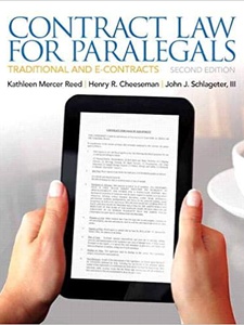 Contract Law For Paralegals - 2nd Edition - Solutions And Answers | Quizlet