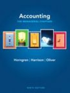 Solved: Chapter 1, Exercise 10 - Accounting 9th Edition | Quizlet