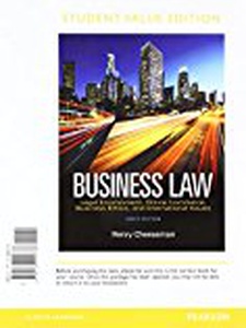 Business Law - 9th Edition - Solutions and Answers | Quizlet