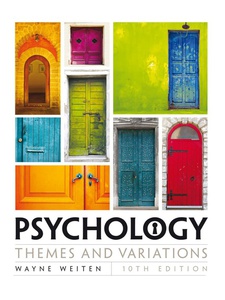 Psychology: Themes and Variations 10th Edition by Wayne Weiten
