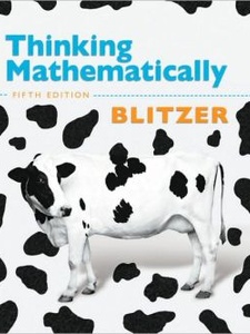 Thinking Mathematically 5th Edition by Robert F. Blitzer