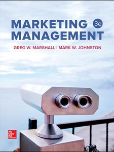 Marketing Management 3rd Edition by Greg Marshall, Mark Johnston