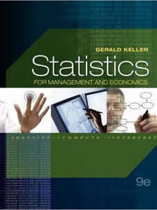 Statistics for Management and Economics 9th Edition by Gerald Keller