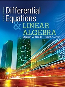 Differential Equations and Linear Algebra 4th Edition by Scott A. Annin, Stephen W. Goode