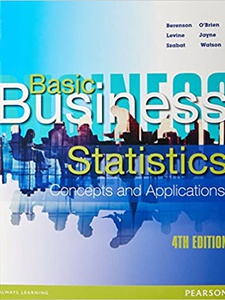 Basic Business Statistics: Concepts And Applications - 4th Edition ...