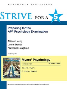 Strive For A 5: Preparing For The AP Psychology Exam, Myer's Psychology ...