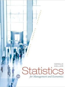 Statistics for Management and Economics 10th Edition by Gerald Keller