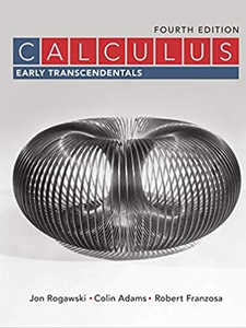 Calculus: Early Transcendentals 4th Edition by Colin Adams, Jon Rogawski, Robert Franzosa