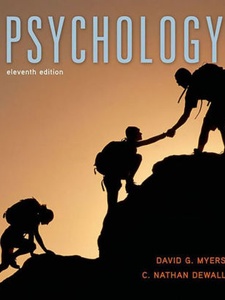 Psychology 11th Edition by C. Nathan DeWall, David G Myers