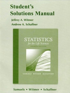 Statistics for the Life Sciences - 4th Edition - Solutions and Answers ...