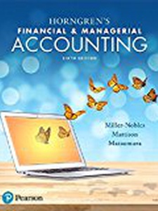 Horngren's Financial And Managerial Accounting - 6th Edition ...