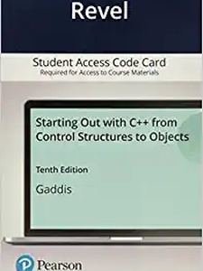 Starting Out with C++ from Control Structures to Objects 10th Edition by Judy Walters, Tony Gaddis