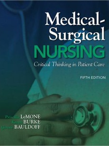 Medical-Surgical Nursing - 5th Edition - Solutions And Answers | Quizlet