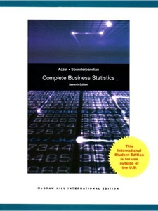 Free Solutions For Complete Business Statistics | Quizlet