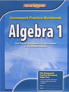 Algebra 1: Homework Practice Workbook 2nd Edition by McGraw-Hill