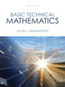 Basic Technical Mathematics with Calculus 10th Edition by Allyn J. Washington