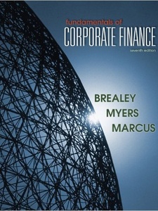 Fundamentals of Corporate Finance 7th Edition by Alan J. Marcus, Richard A. Brealey, Stewart C. Myers