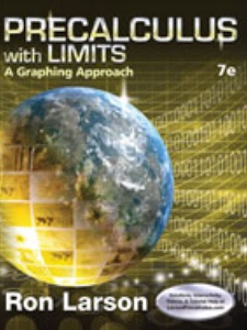 Precalculus with Limits: A Graphing Approach 7th Edition by Larson