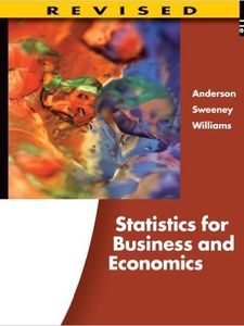 Statistics For Business And Economics - 9781133263715 - Exercise 46a ...