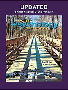 Updated Myers' Psychology for the AP Course 3rd Edition by C. Nathan DeWall, David G Myers