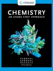Chemistry: An Atoms First Approach 3rd Edition by Donald J. DeCoste, Steven S. Zumdahl, Susan A. Zumdahl