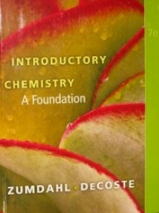 Introductory Chemistry: A Foundation 7th Edition by DeCoste, Zumdahl